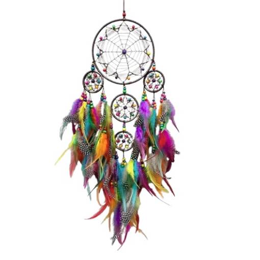 Foto - Lapač snů - Boho pestrobarevný