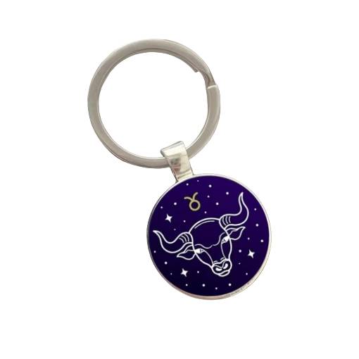 Foto - Kovový přívěsek na klíče - znamení Býk