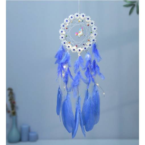 Foto - Lapač snů - Svítící - Luční jednorožec modrý